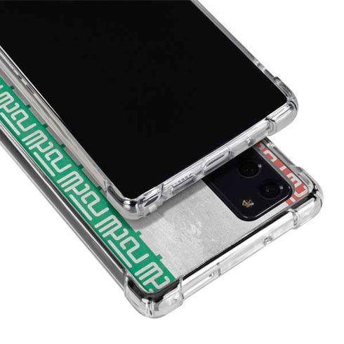 Iran Flag Distressed Galaxy Note20 5G Clear Case